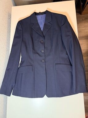 R.J. Classics Women's Navy Essential Collection Equestrian Show Coat Size 6 Long